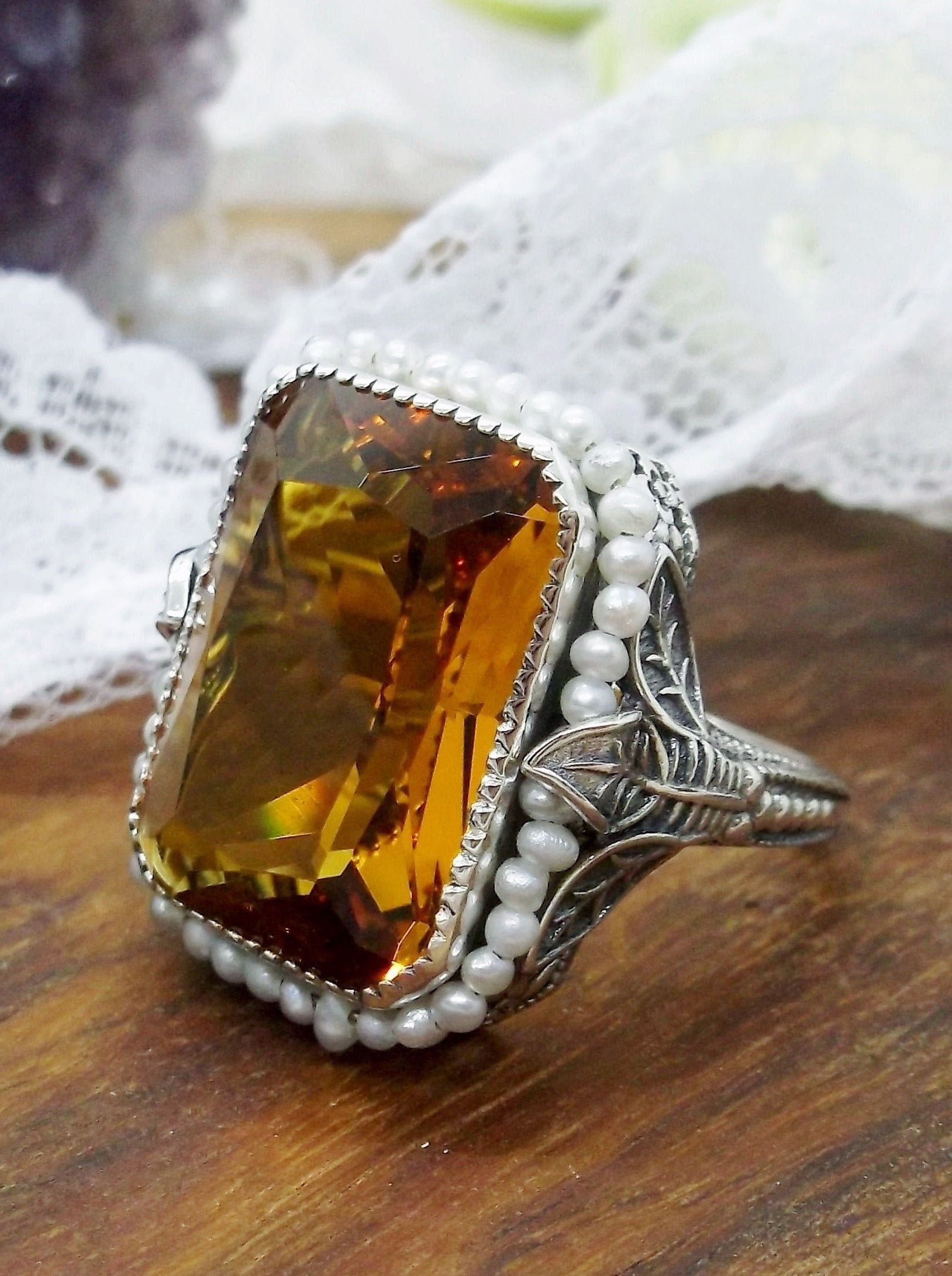 Vintage Cartier Ring Citrine Antique Ring Vintage Citrine Ring Outlet