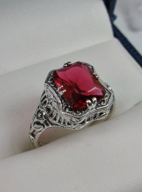 Burma Ruby Ring|Vintage jewelry|Dover jewelry