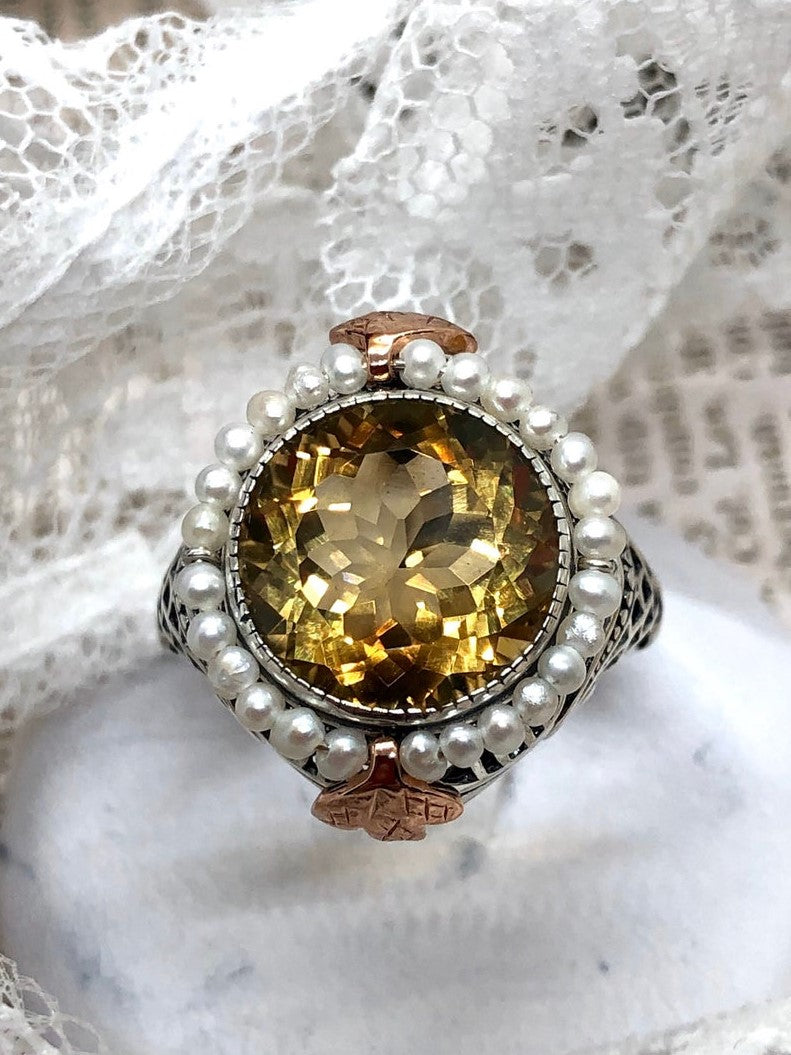 Victorian 15ct Yellow Gold,Hard Stone and Seed Pearl Cameo Ring. –  Bloomsbury Antiques Australia